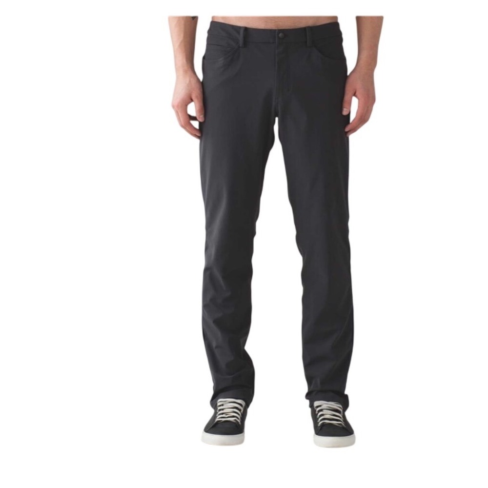 Lululemon ABC Pant Classic Warpstreme Asphalt Grey Mens Straight Leg Pants 36 XL